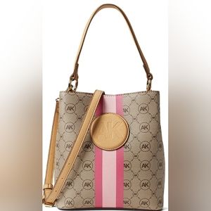 Anne KleinⓇ Logo Varsity Hobo handbag